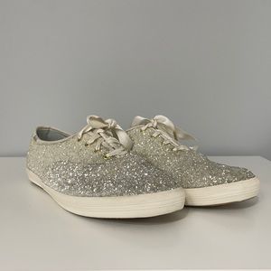 Kate Spade Glitter Keds in size 10